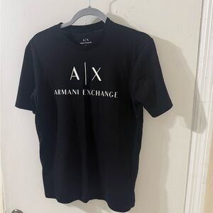 Armani Exchange Black Short Sleeve Tee